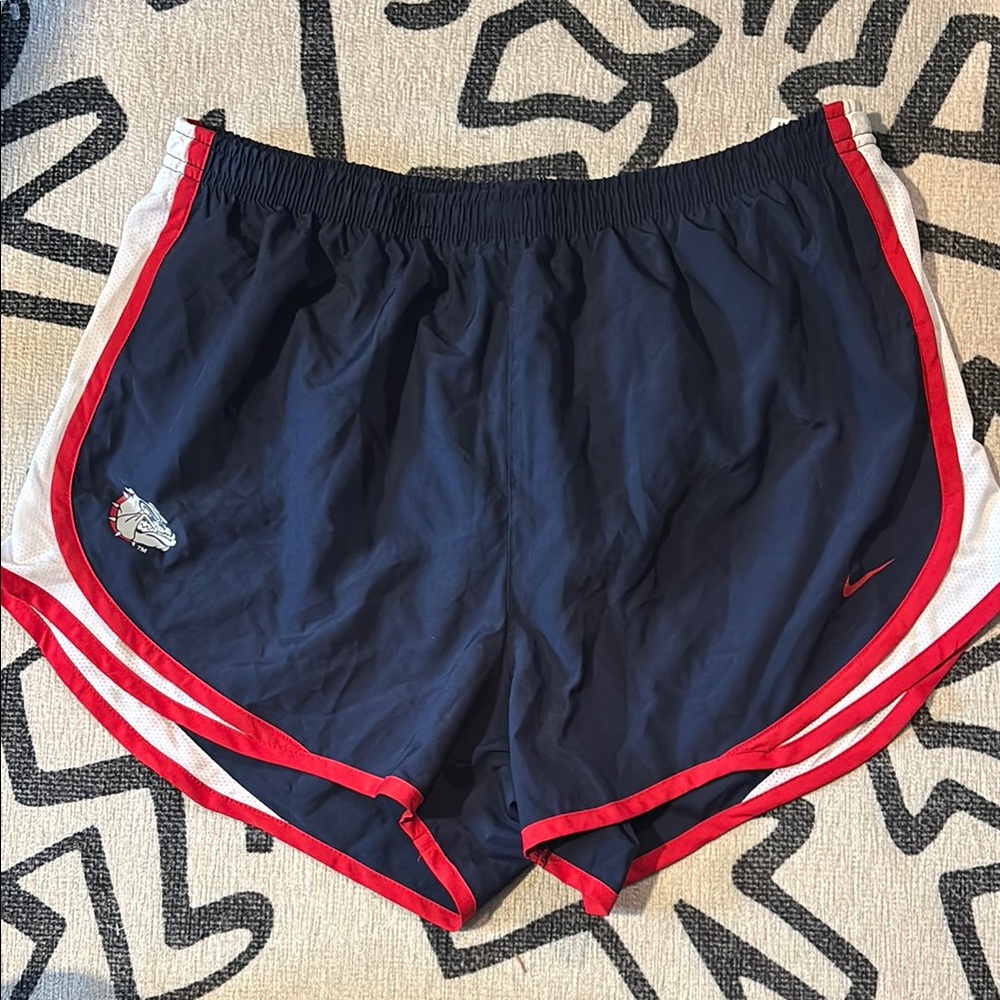 Nike Gonzaga Bulldogs running shorts for women